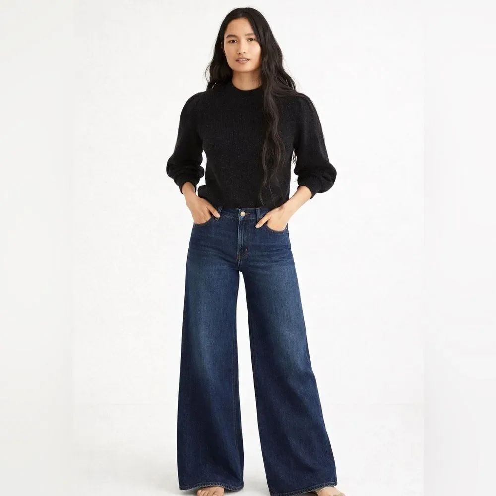 Madewell Easton Puff Sleeve Pullover Sweater